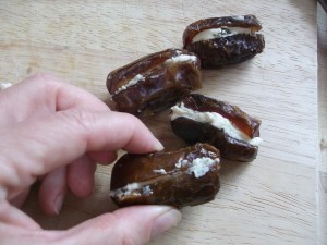 Bleu Cheese Stuffed Dates Wrapped in Prosciutto 011