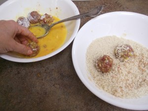 Beet and goat cheese arancini 019