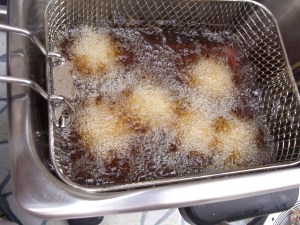 Beet and goat cheese arancini 025