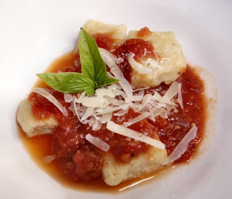 Ricotta gnocchi with marinara