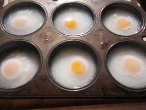 Poached eggs in oven 006