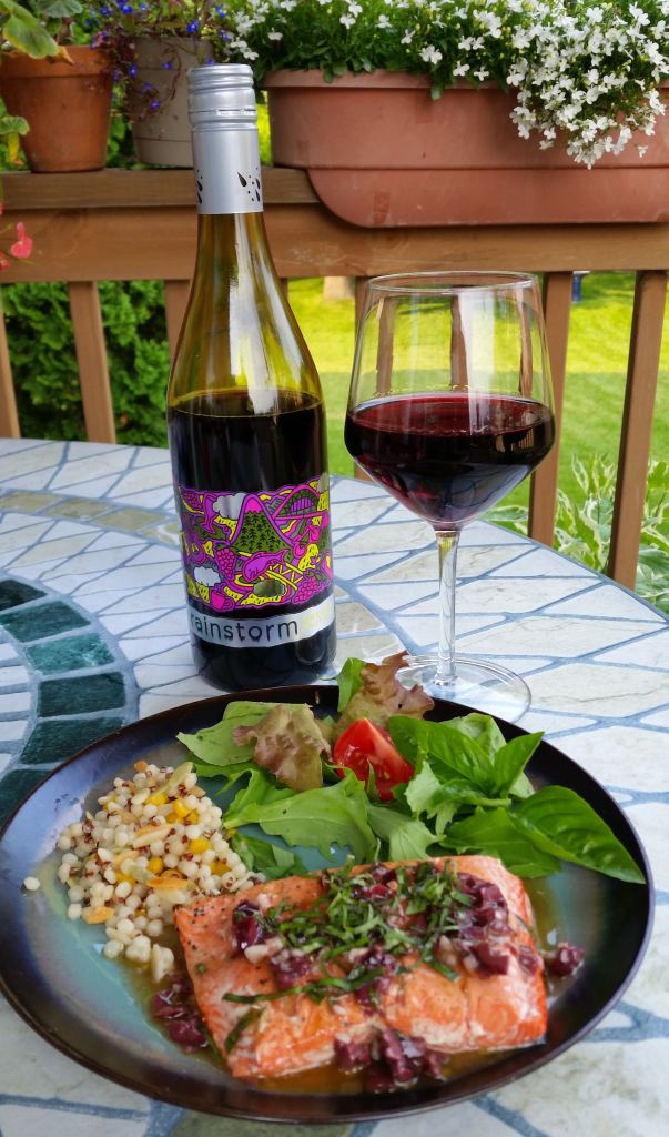 Salmon with Basil Olive Vinaigrette-cover